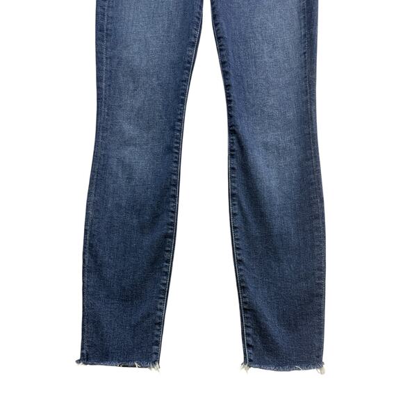 MOTHER The Looker Ankle Fray Mid Rise Skinny Jeans in 'Girl Crush' size 26 - Picture 4 of 9